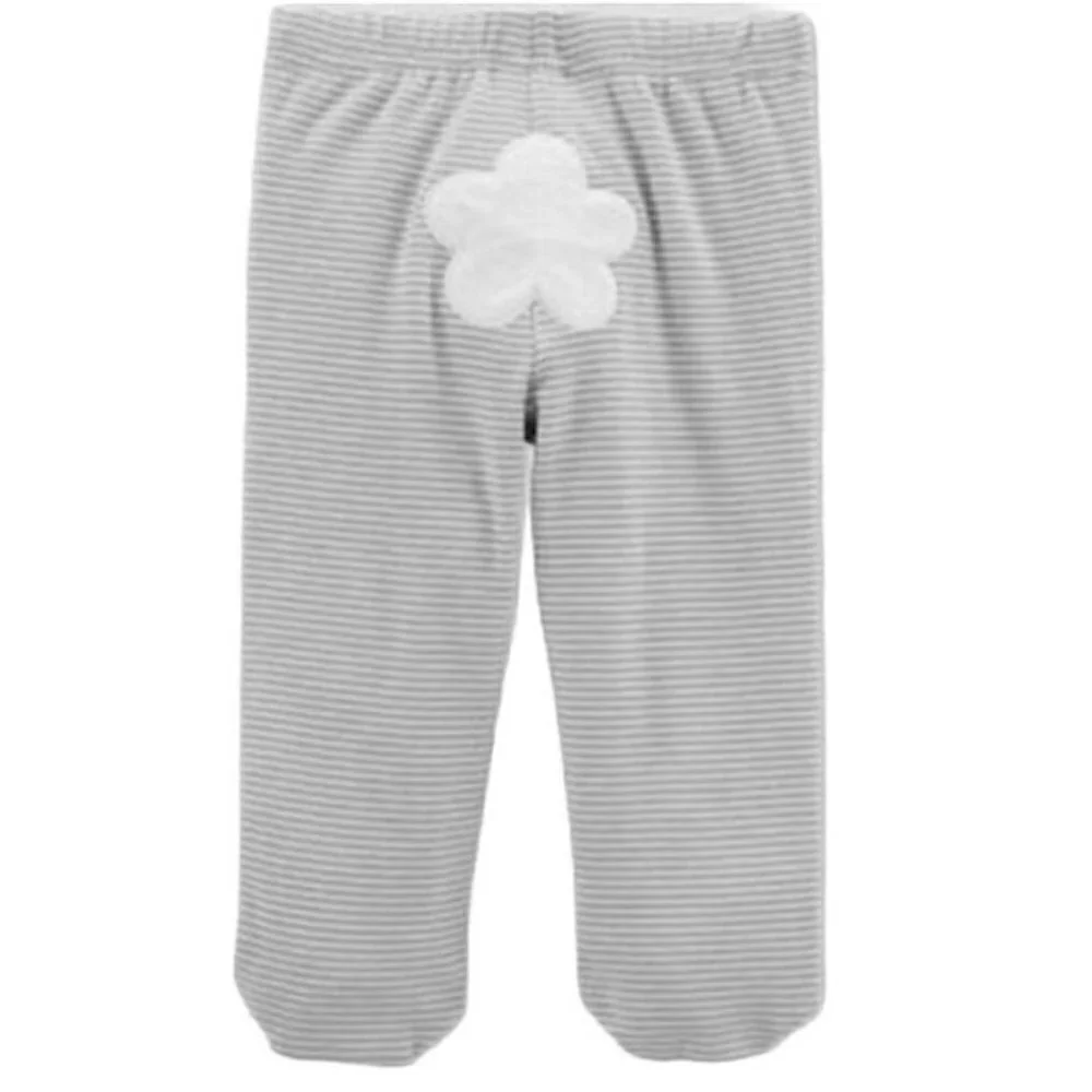 Carter's Just One You® Baby 2pc Bunny Chick Print Top and Bottom Set - Gray/Whit